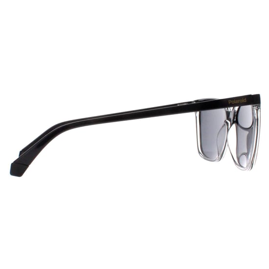 Polaroid Rectangle Womens Black Crystal Grey Polarized PLD 4163/S