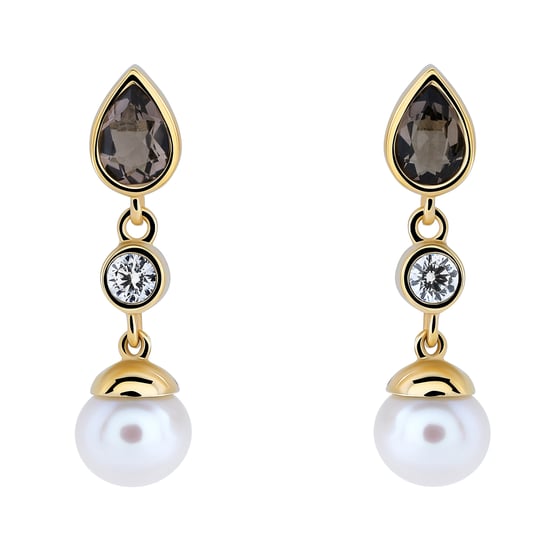 Orphelia 'Lylou' Dames 925 Sterling Zilveren Oorbellen - Goud ZO-7498/G - Image 3