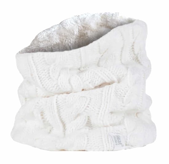 Heat Holders - Ladies Thick Cable Knit Fleece Lined Neck Warmer - Image 1