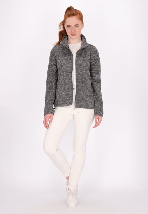 Dreimaster Fleece jas Dames grijs melange - Image 2