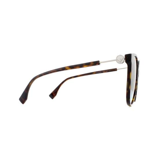 Fendi Sunglasses FF 0374/S 086 EQ Dark Havana Green Aqua