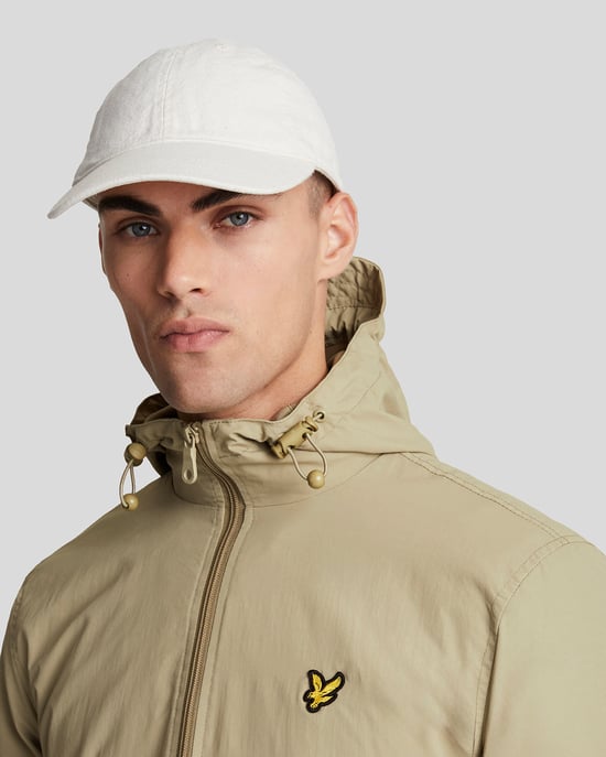 Mens Zip Through Hooded Jacket in Green - Image 4