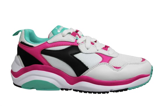 Diadora Whizz Run Mens White/Pink Trainers