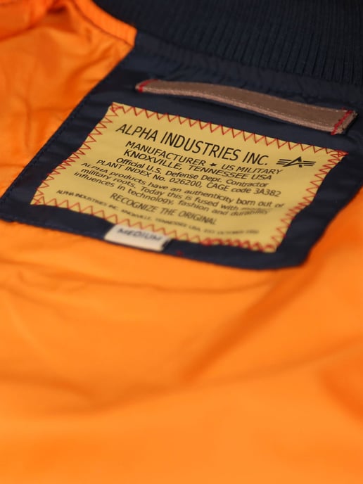Alpha Industries Heren MA-1 TT Bommenwerperjas in Donkerblauw - Image 6