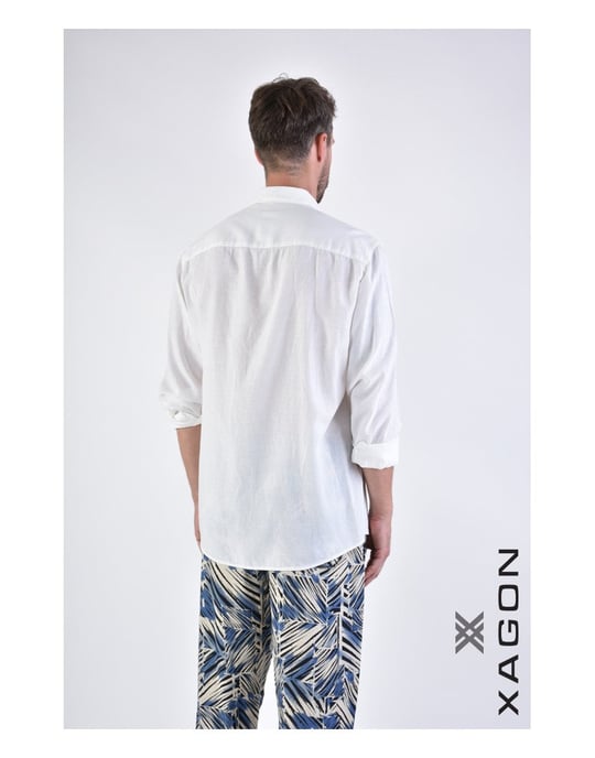Xagon Shirt Manica Men's White - Image 4