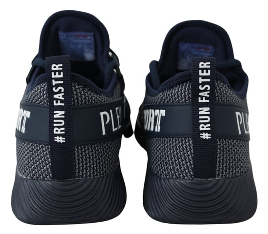 Plein Sport Herr Blå Indaco Polyester Carter Sneakers Skor - Image 4