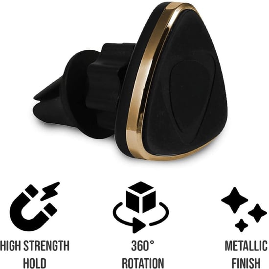 Aquarius Triangle Magnetic Car Holders Compatible with all smartphone Gold