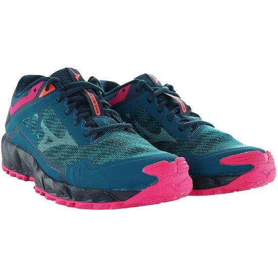 Mizuno Wave Ibuki 3 Trail Womens Blue Running Shoes - Image 1