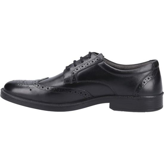 Hush Puppies Nolan Leather Men's Black Brogues Shoes - Image 4