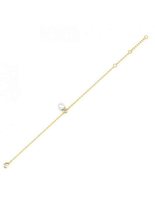 Kristallpärlarmband - guld och kristall - Image 5