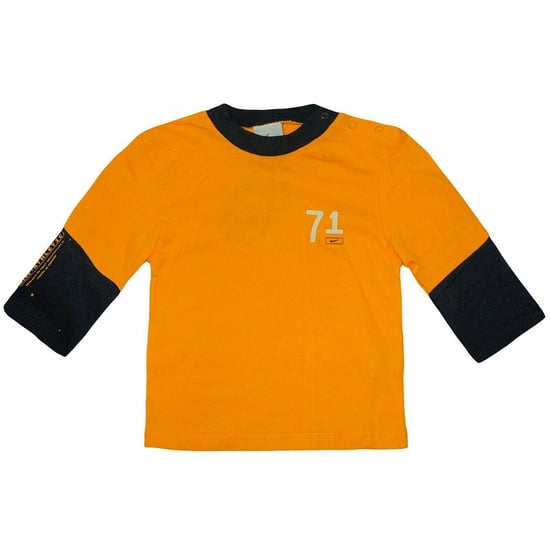 Nike Athletics Long Sleeve Crew Neck Yellow Kids Top 462494 710