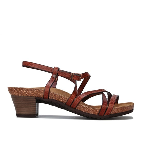 Women's Papillio Bella Leather Sandals Narrow Width in Brown