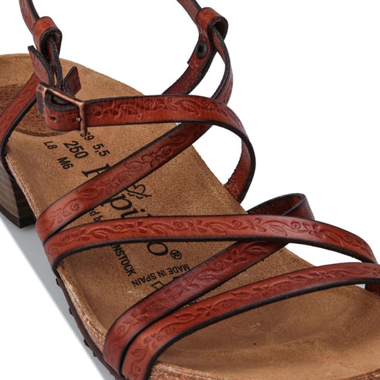 Women's Papillio Bella Leather Sandals Narrow Width in Brown