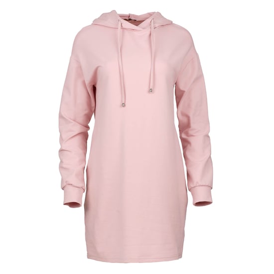 Pink Hooded Mini Dress