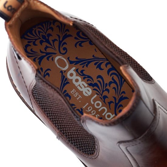 Base London Bloom Leren Herenlaarzen Burnt Brown - Image 6