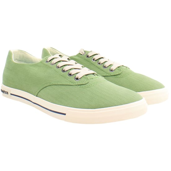 Seavees Hermosa Surfwash Herr Grön Plimsoll - Image 2