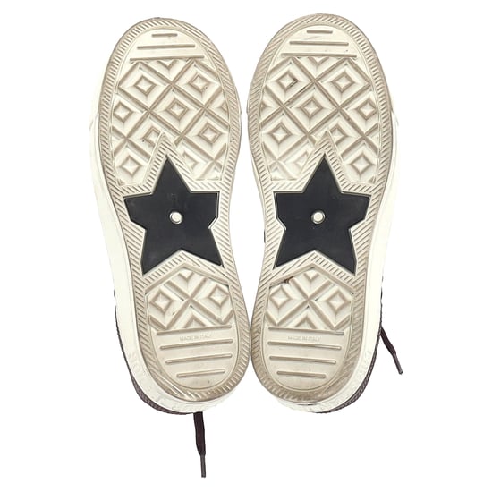 Christian Dior Walk 'n' Dior Knitted High-Top Sneakers in Burgundy Leather and Polyester - Image 6