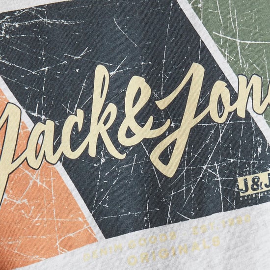 JACK&JONES Logo casual t-shirt soft cotton crew neck short sleeve
