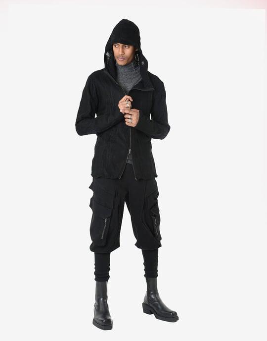 La Haine Inside Us Pullover Full Zip Men's Black - Image 2