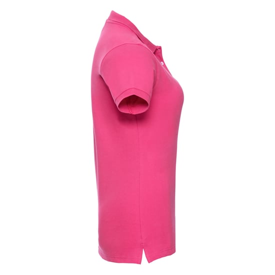 Russell Pikétröja med stretch och passform, dam/dam (Fuchsia) - Image 3