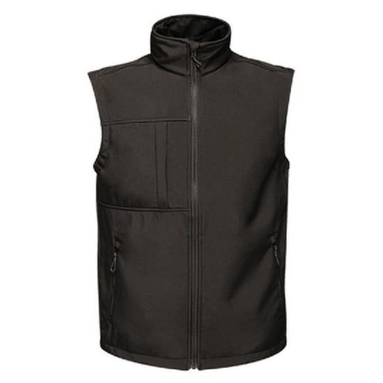 Regatta Mens Octagon II Printable Soft Shell Bodywarmer (Black/Black)