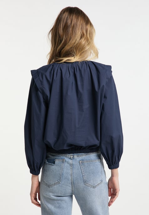 Dreimaster Blouse Dames marine - Image 4