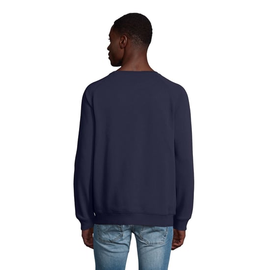 SOLS Unisex Adult Space Organic Raglan Sweatshirt (Franse marine) - Image 6