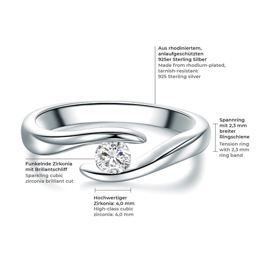 Trilani Female Sterling Silver Ring - Image 2
