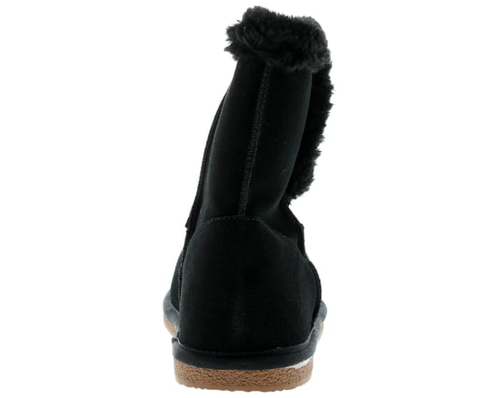 Hush Puppies Ashleigh Imitationspäls Damtofflor I Svart - Image 4