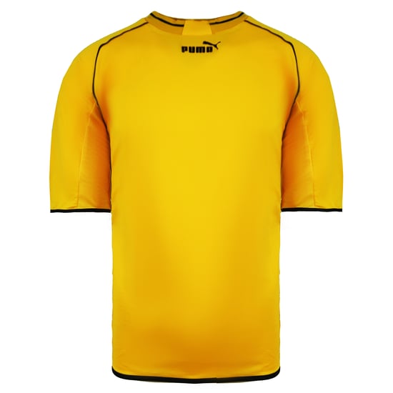 Puma King Short Sleeve Top Crew Neck Yellow Mens Football T-Shirt 715070 15