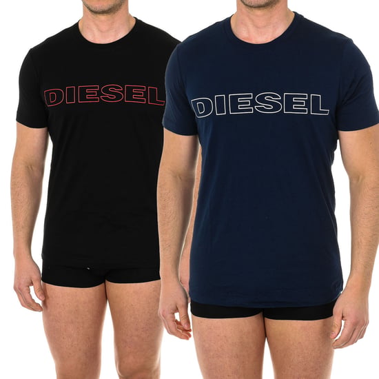 Pack-2 men's short-sleeved round neck T-shirt A02117-0DARX
