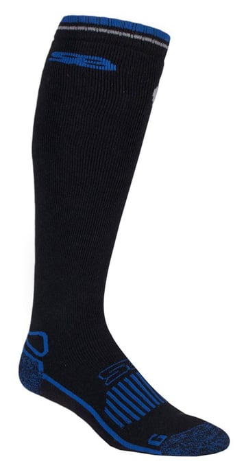 Mens Extra Long Knee High Wool Blend Thermal Boot Socks for Wellies - Image 1