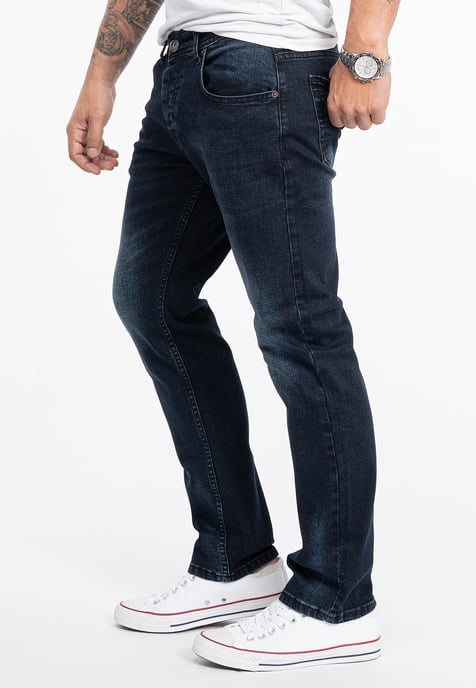 Rock Creek Jeans Straight Leg Blau