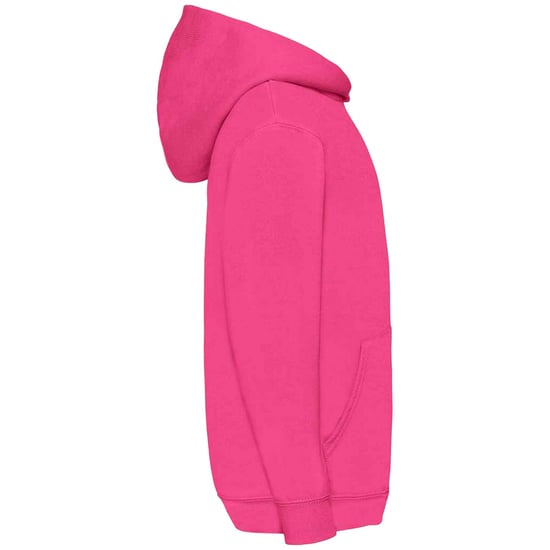 Fruit Of The Loom Kids Unisex Classic 80/20 Hoodie (Fuchsia) - Image 3