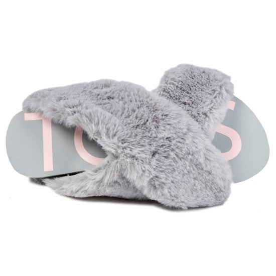 Toms Pantoffel 10016798 susie eva mid grey faux fur - Image 4