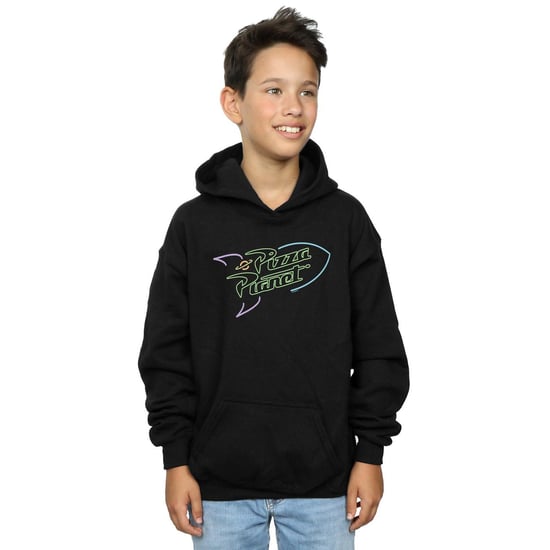 Disney Boys Toy Story Neon Pizza Planet Hoodie (Black)