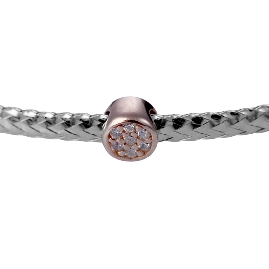Orphelia Women's 925 Sterling Silver Bracelet - Silver/Rose ZA-7415 - Image 3