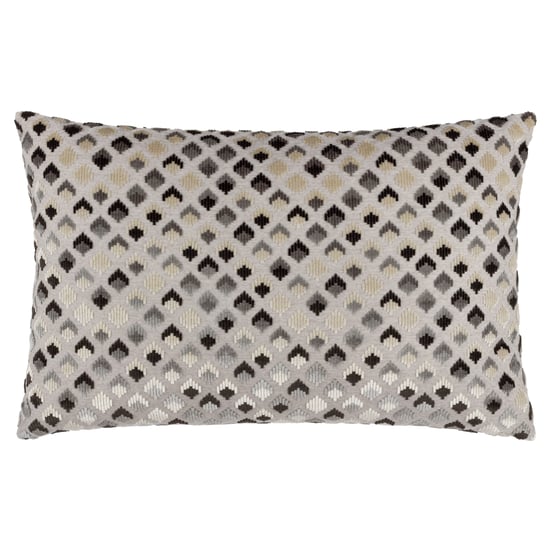 Paoletti Lexington Velvet Jacquard Feather Filled Cushion - Image 1