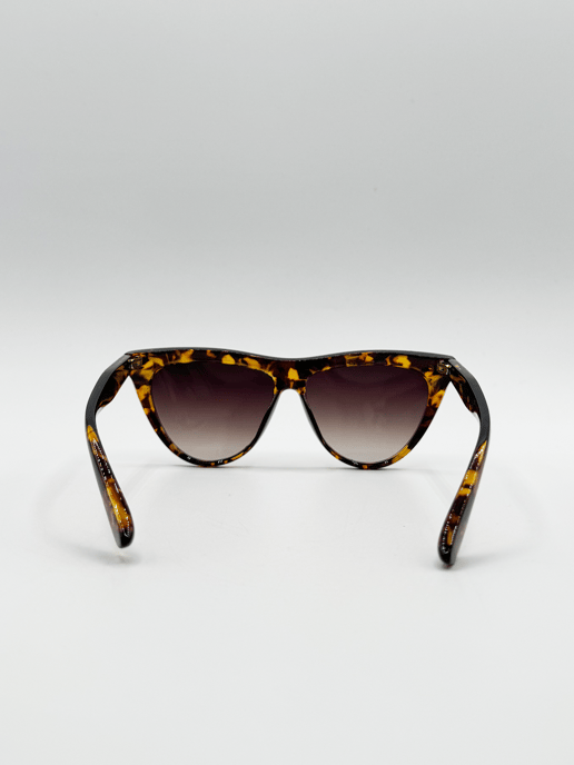 Flat Top Round Sunglasses in Tortoise