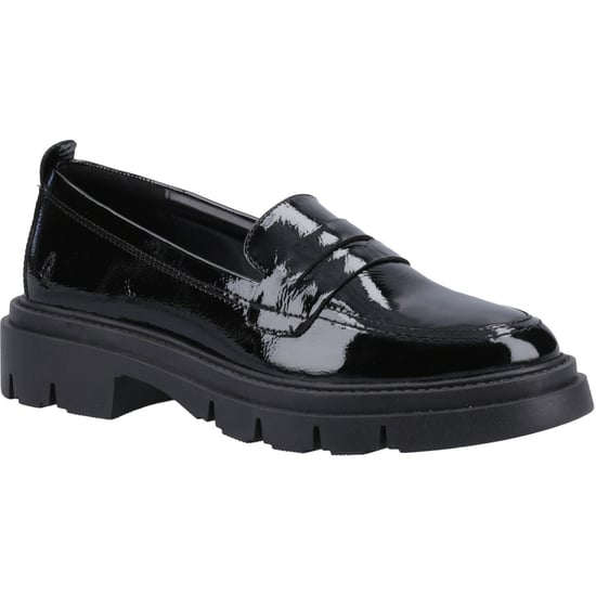 Hush Puppies Reece Leather Women's Black Loafers - Image 1