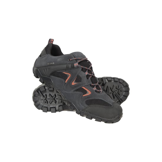Mountain Warehouse Mens Curlews vattentäta mockaskor för vandring (mörkgrå) - Image 1