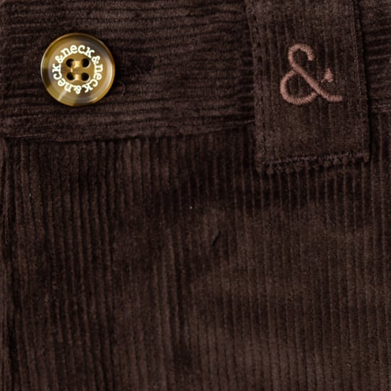 Boys' corduroy shorts with adjustable elastic waistband 17I14902