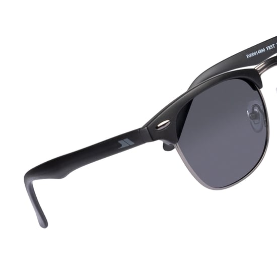 Trespass Unisex Adult Fest II Sunglasses (Matt Black/Gunmetal Grey)