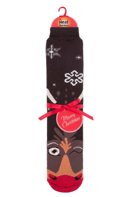 Mens Ladies Thermal Christmas Non Slip Slipper Socks with Grippers - Image 2