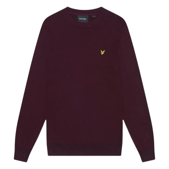 Lyle & Scott Crew Neck Rich Burgundy Pull Over-tröja - Image 1