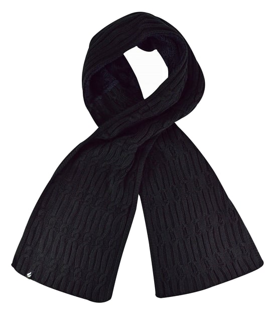 Women's Luxury Fleece Winter Scarf | Heat Holders | Thermal Fashion Scarf for Ladies - Black - Image 1