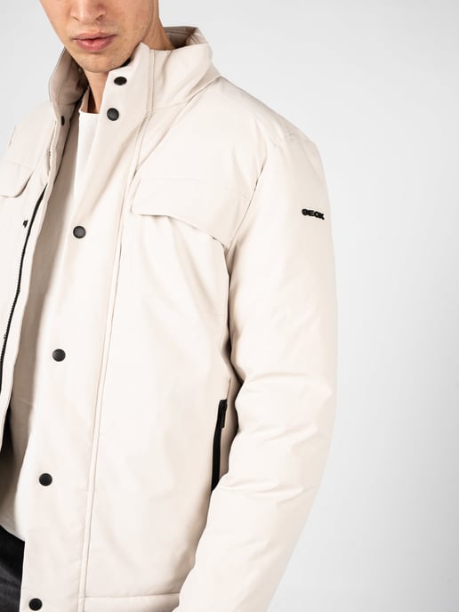 Geox Jacket Spherica Short Men's Off-White - Image 6
