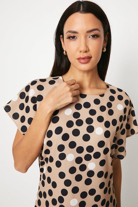 Spot Printed Midi Dress - Image 4