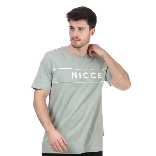 Nicce Round Neck Short Sleeve Green Mens Geti T-Shirt 211 1 09 16 0341