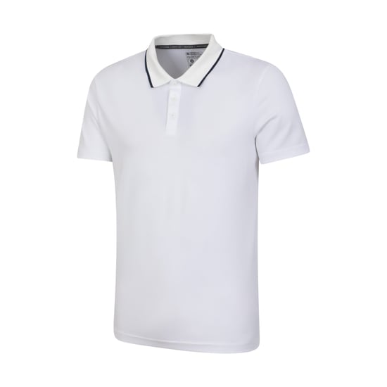 Mountain Warehouse Heren Toernooi IsoCool Poloshirt (Wit) - Image 3